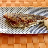 フライパンで！アジの塩焼き